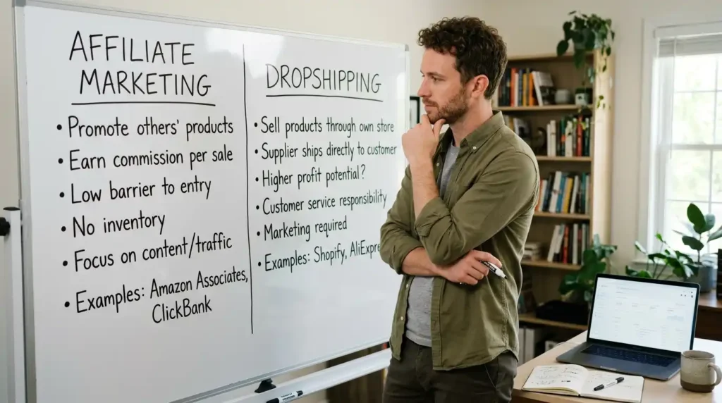 Dropshipping Vs Affiliate Marketing